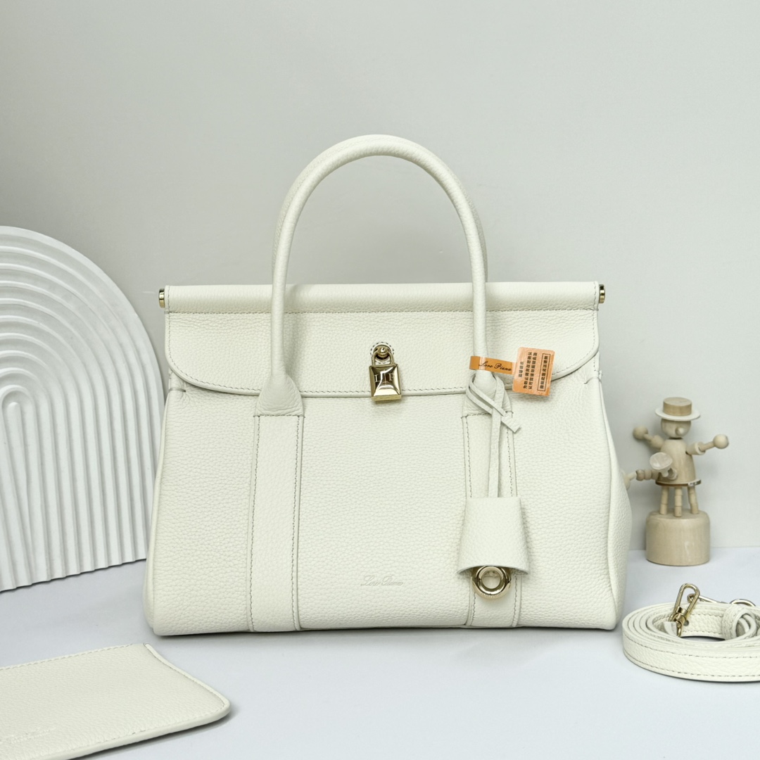 Loro Piana Bags Handbags White Calfskin Cowhide Casual