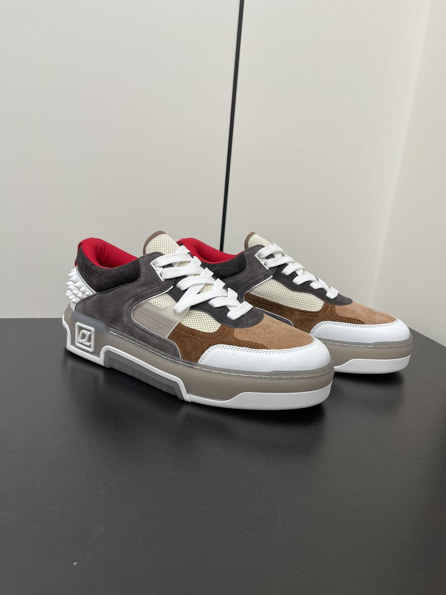 Christian Louboutin Astroroubi Basketball Sneakers: Iconic Red Shoes for Couples