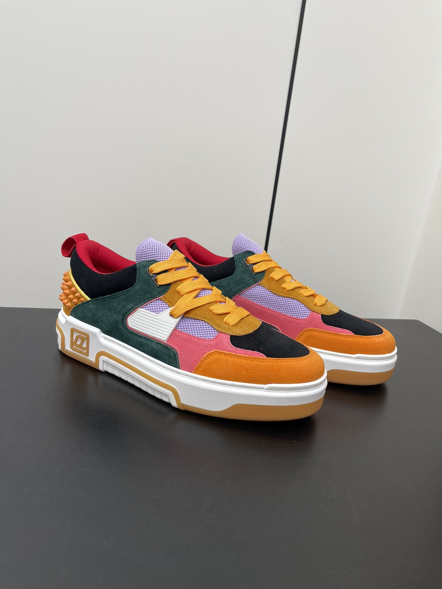 Christian Louboutin Astroloubi Series: Retro Basketball-Inspired Red Shoes for Couples