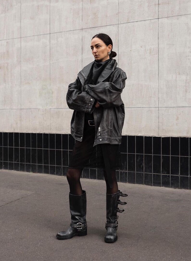 NO:536776,Street photography, boots, boots19860909街拍,靴子,boots,Women's Shoes