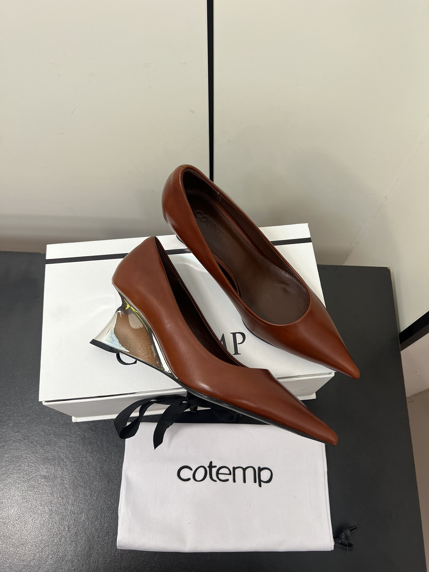 P775 Small-Scale Silk Embroidered Pointy Heel Shoe Series - 图片 5
