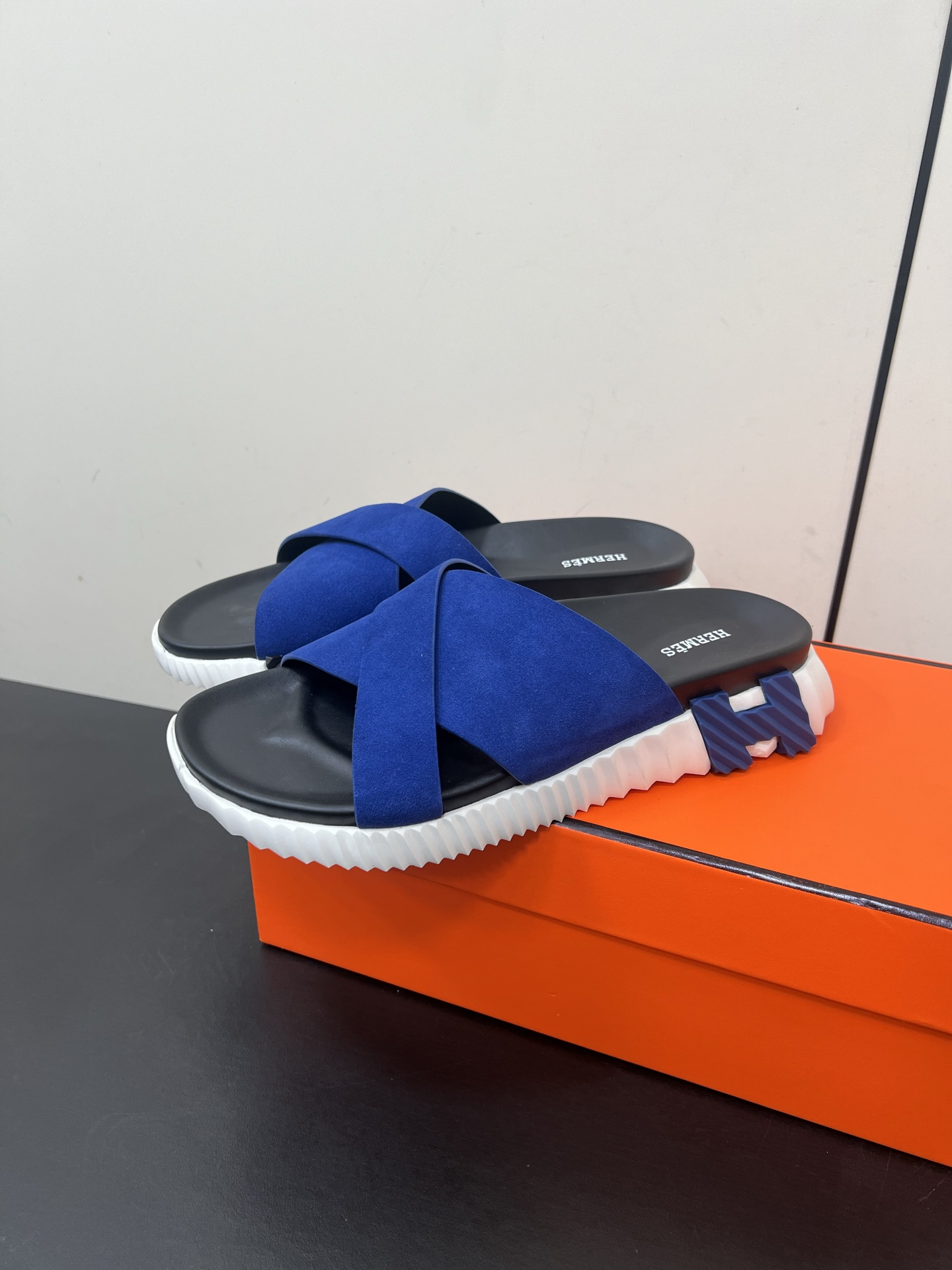 Hermès 交叉 织带 防水台 凉鞋 二舅鞋 H拖鞋