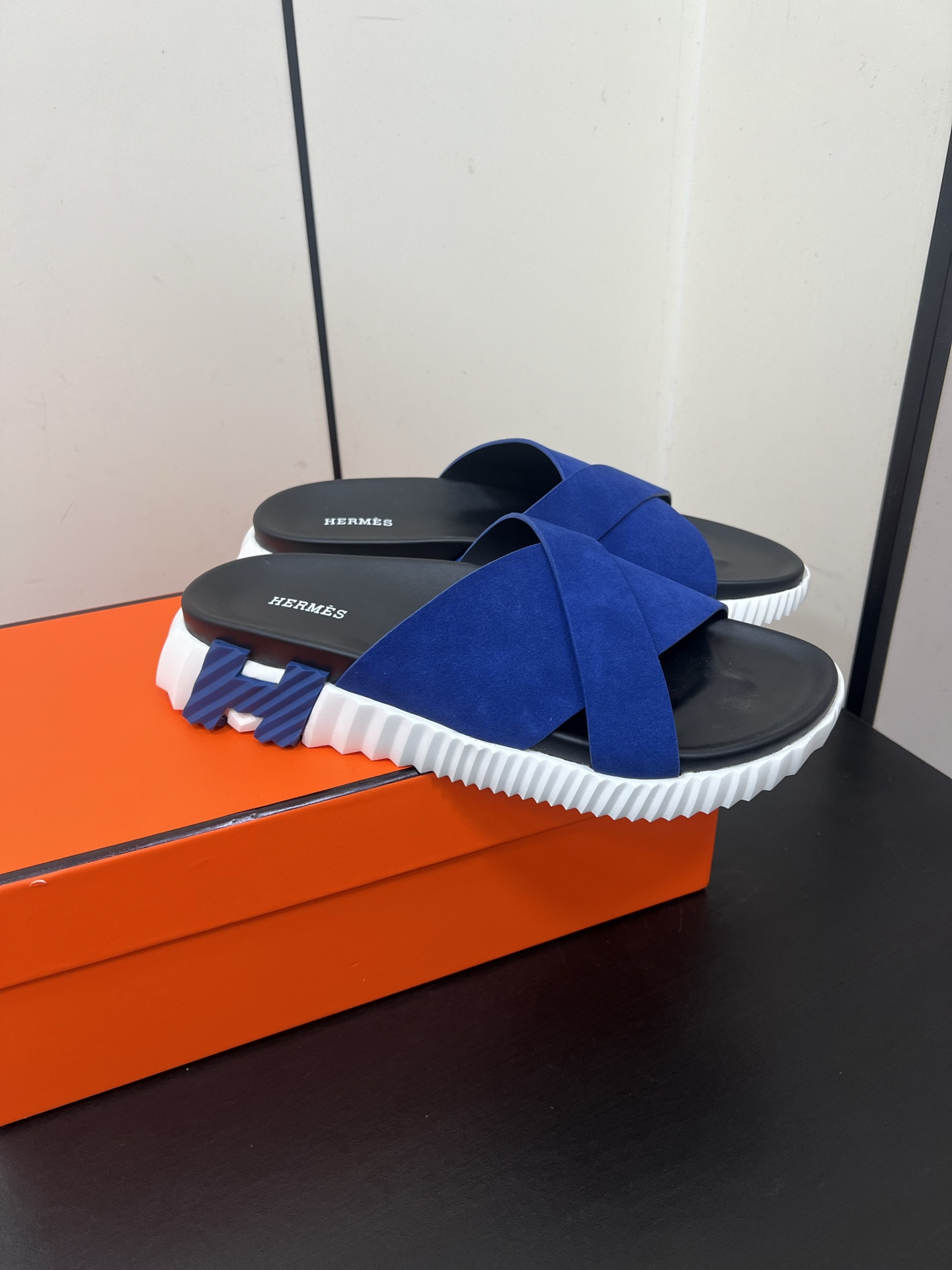 Hermès 交叉 织带 防水台 凉鞋 二舅鞋 H拖鞋