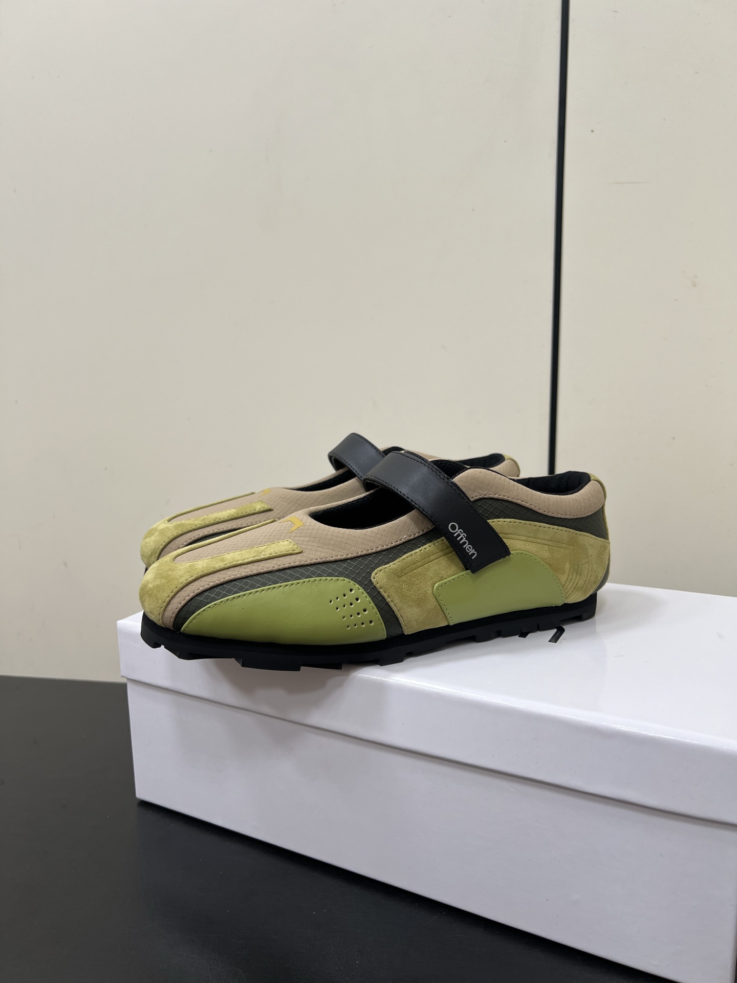 P750 Offnen 25AW Mary Jane Sneakers: Modern Ballet-inspired Design in Tundra Green - 图片 4