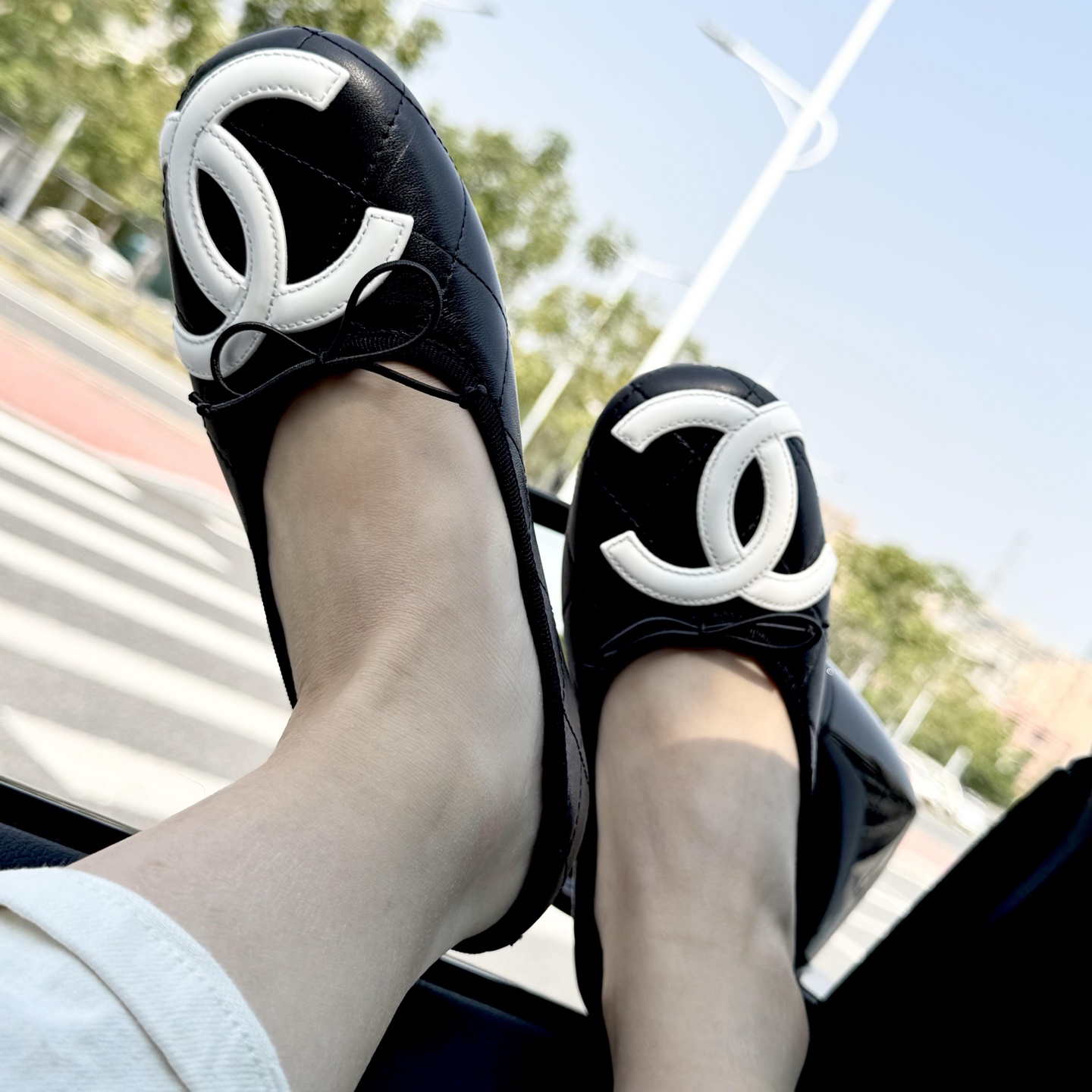 NO:446523,Ballet shoes19860909上脚展示,芭蕾舞鞋,Women's Shoes