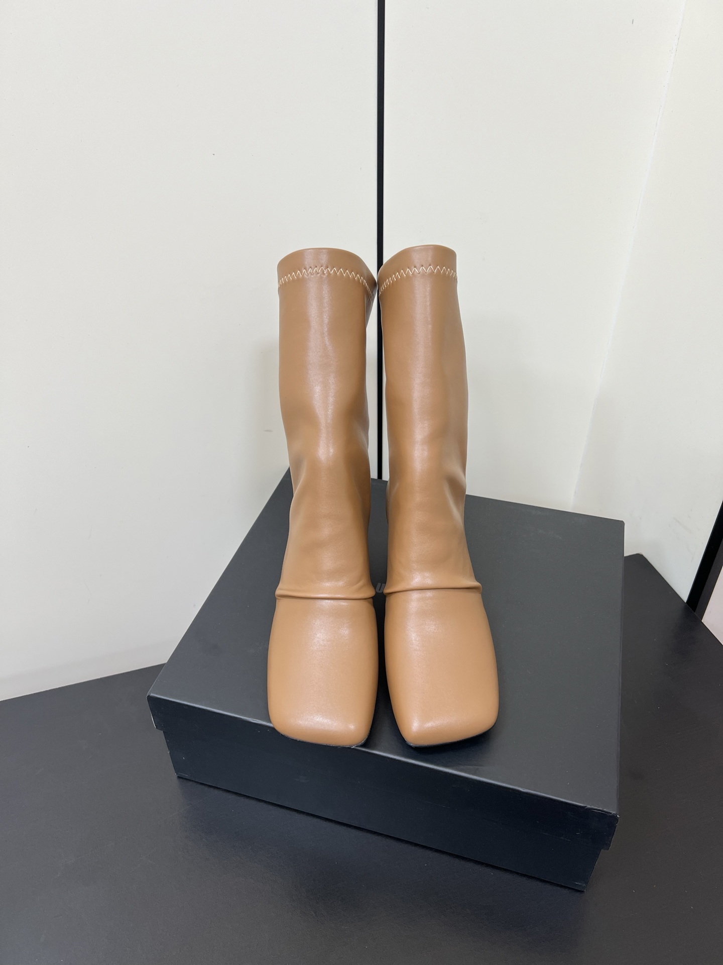 “P775 Umwang Retro Ballet Boots with Imported Bullet Power PU, Size #35-40” - 图片 9