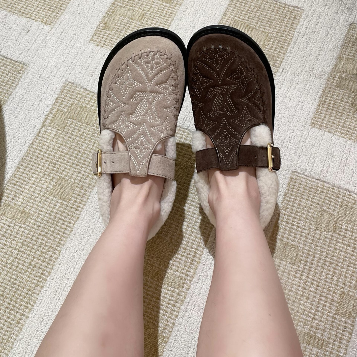 NO:577336,Upper foot display, loafers, fur shoes, loafers19860909上脚展示,乐福鞋毛毛鞋,loafers,Women's Shoes