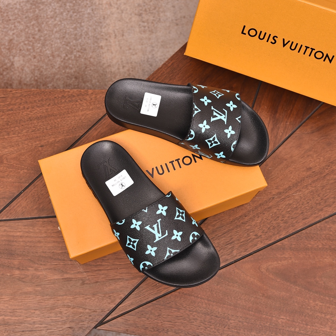 Louis Vuitton Men's Monogrammed Sliders | Comfortable & Stylish Sandals 4 i1708099502 4410 8