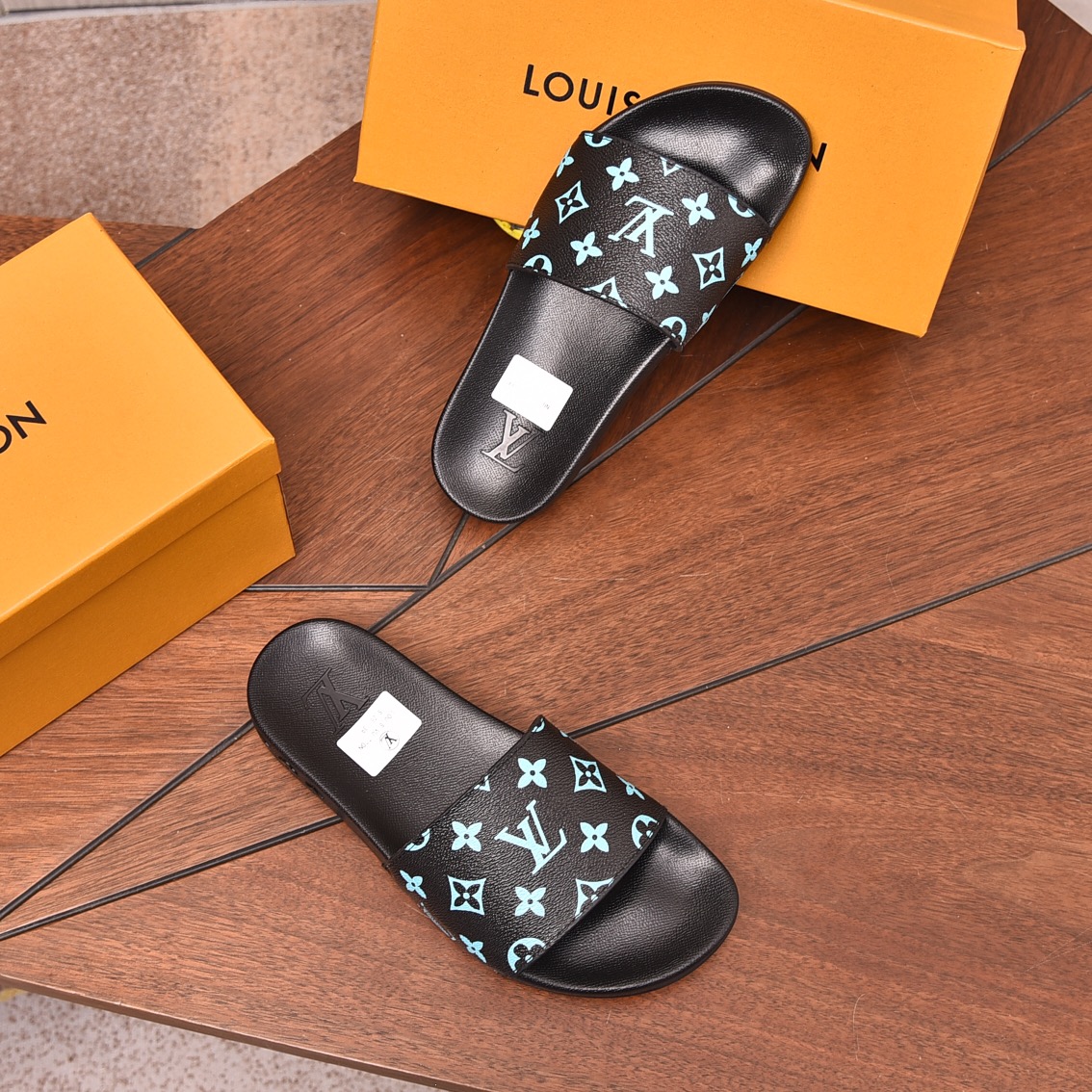 Louis Vuitton Men's Monogrammed Sliders | Comfortable & Stylish Sandals 5 i1708099502 8149 3