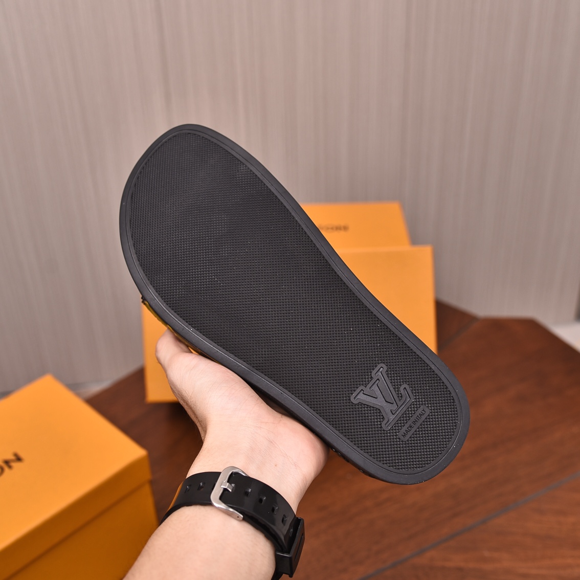 Louis Vuitton Men's Iridescent Monogram Slides Comfortable & Stylish 8 i1708099564 4820 2