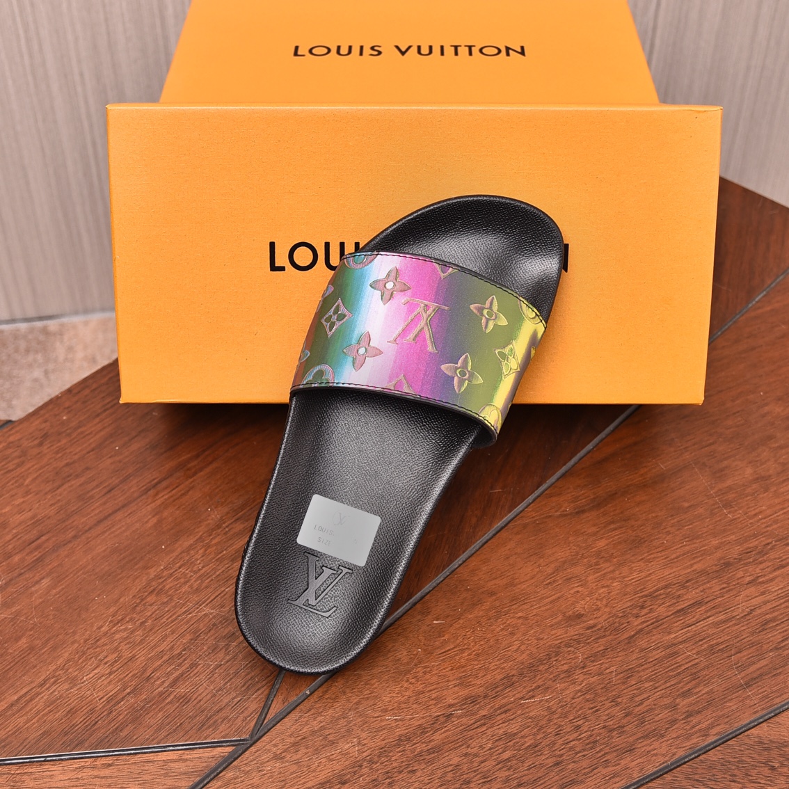 Louis Vuitton Men's Iridescent Monogram Slides Comfortable & Stylish 6 i1708099564 9616 1