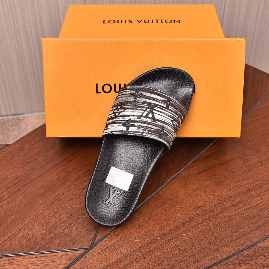 Louis Vuitton Men's Comfort Slides | Designer Monogram Sandals Size 35-46 6 i1708100457 799 0