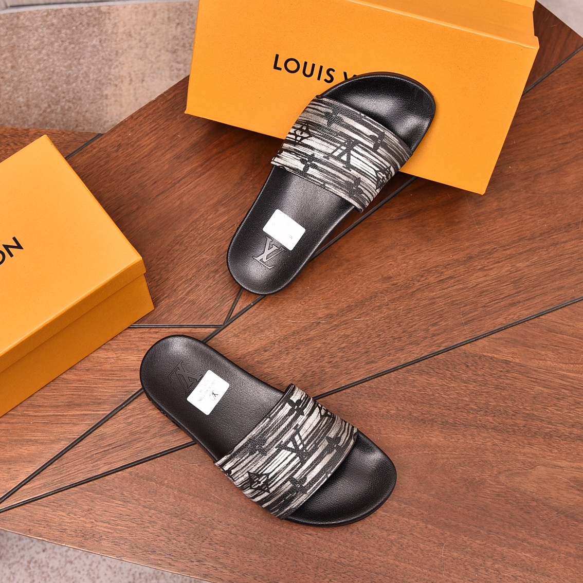 Louis Vuitton Men's Comfort Slides | Designer Monogram Sandals Size 35-46 5 i1708100458 6703 8
