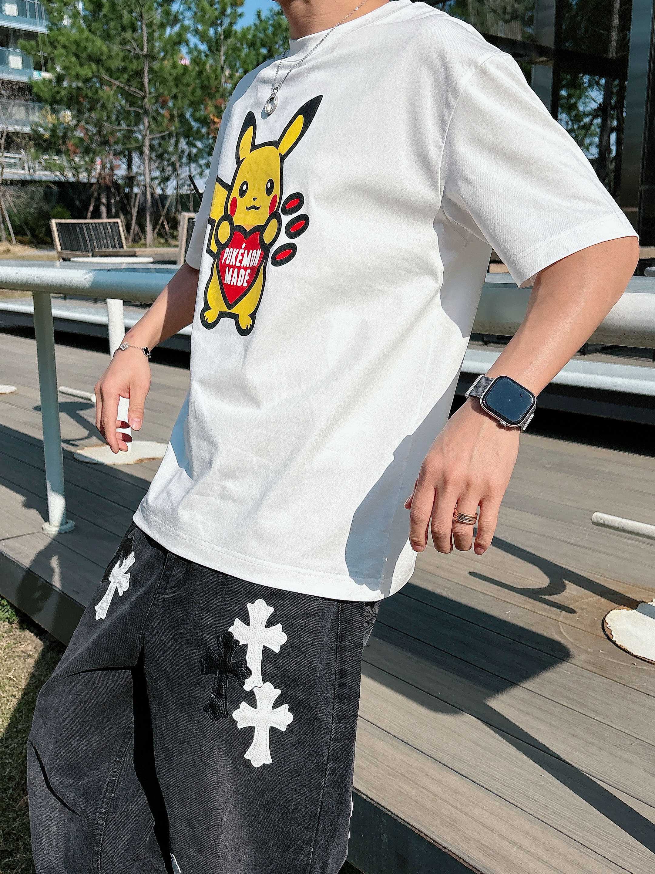 HUMAN 2026春夏新款首发专柜最新款短袖圆领T恤 高端订制 设计前卫时尚！品牌logo重工艺设计 