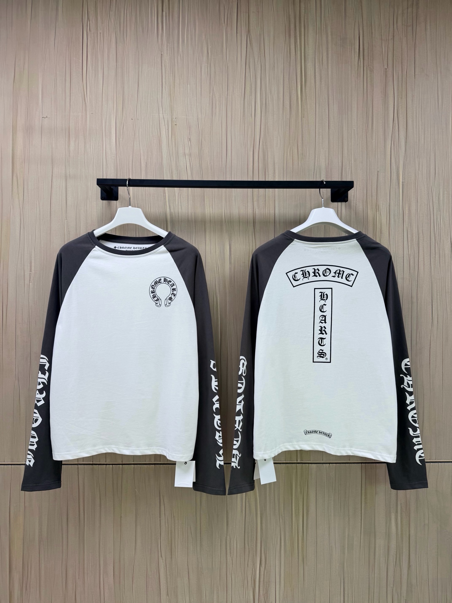 【全码现货】Chrome Hearts克罗心符文撞色拼接长袖 size S M L XL 这款Chrome Hearts