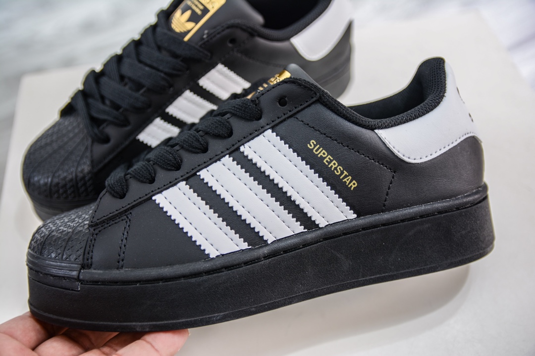 160 阿迪达斯Adidas三叶草厚底 Originals Superstar Pride RM贝壳头板鞋 EG4961