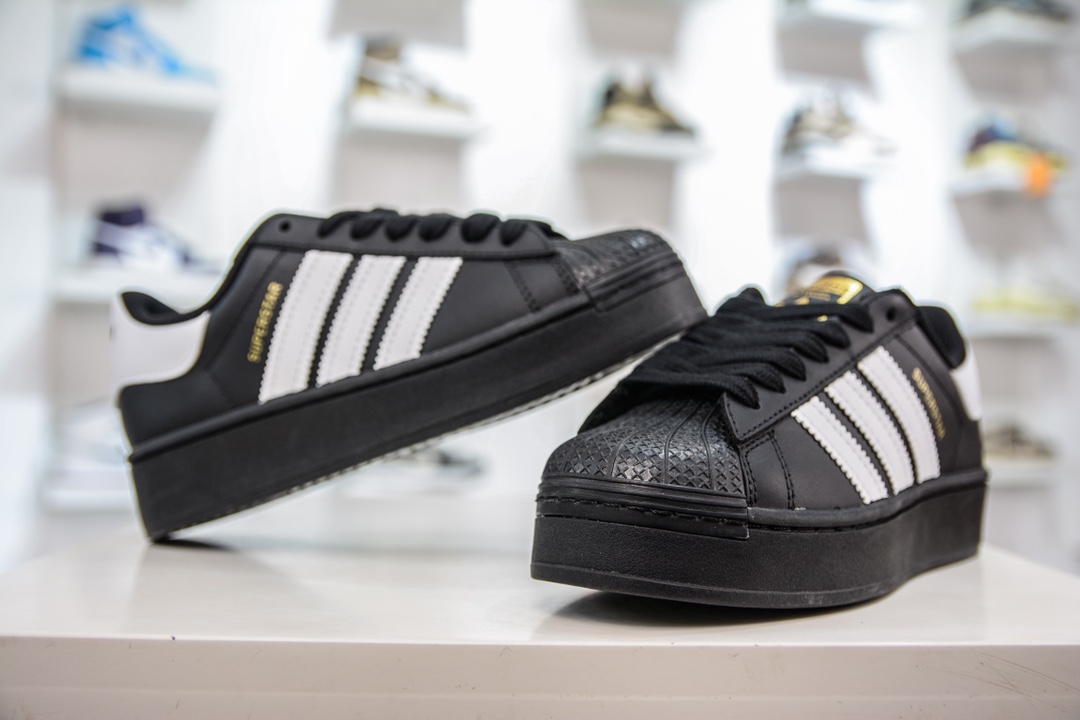 160 阿迪达斯Adidas三叶草厚底 Originals Superstar Pride RM贝壳头板鞋 EG4961