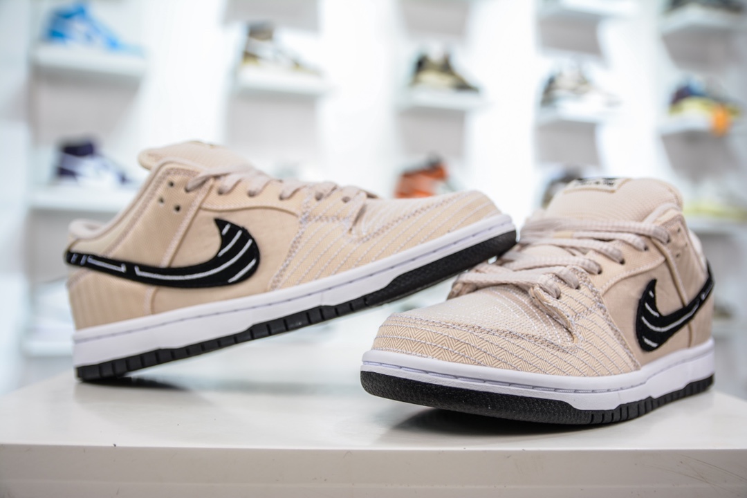 260 Albino &Preto x Nike Dunk SB Low”PearlWhite” 米黑白联名 FD2627-200