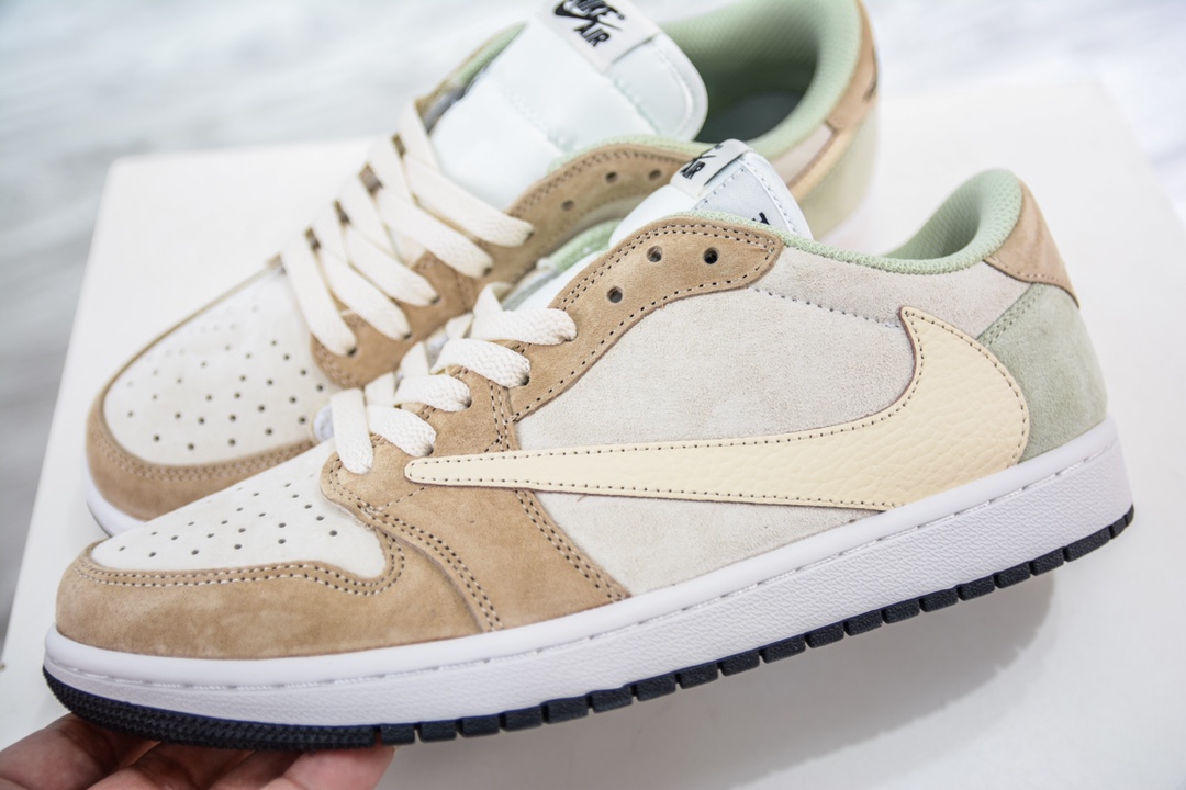 220 定制款 Fragment x Travis Scott x Air Jordan 1 Low 三方联名倒钩 DM7866-688