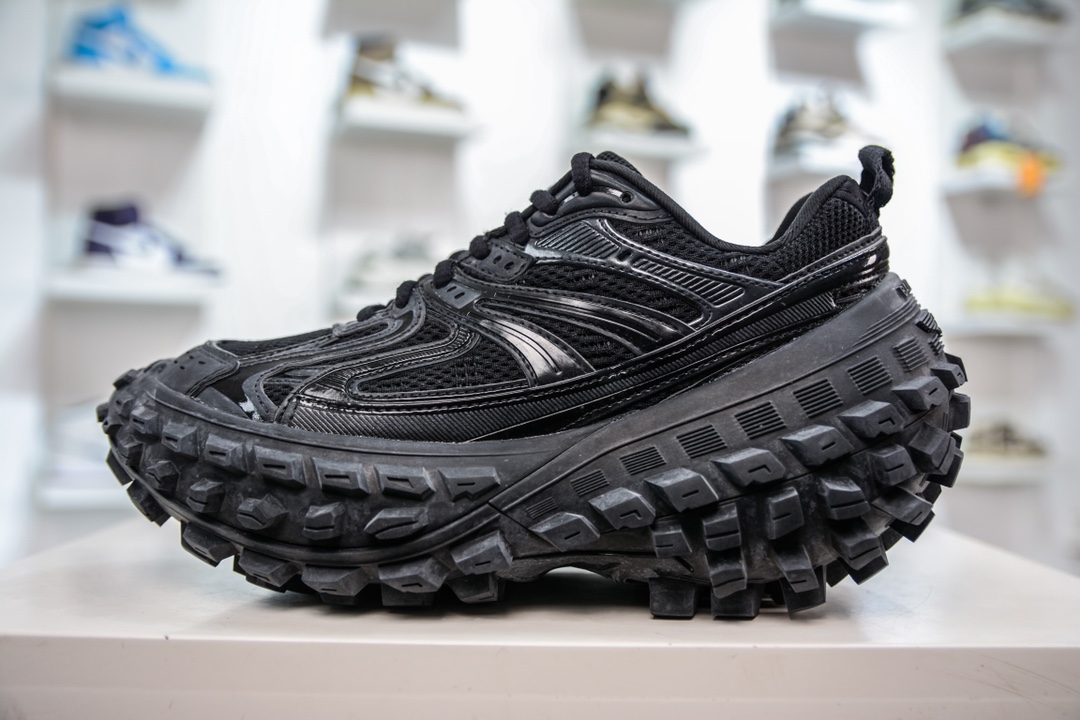 480 【运费超重】 第二轮补齐 XA版纯原出品 实拍首发BALENCIAGA Defender Rubber Platform Sneakers卫士系列低帮