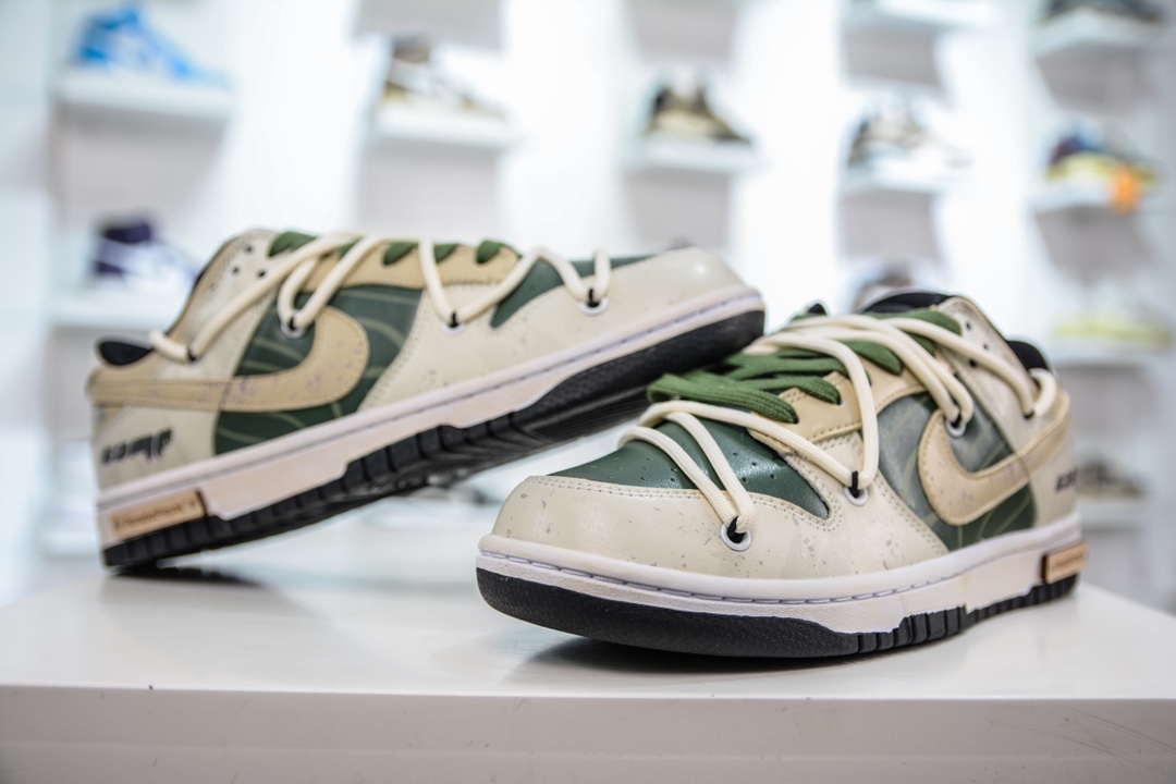 300 纯原 Nike  Dunk Low 高端定制款 摩卡米白绿  DV0831-002