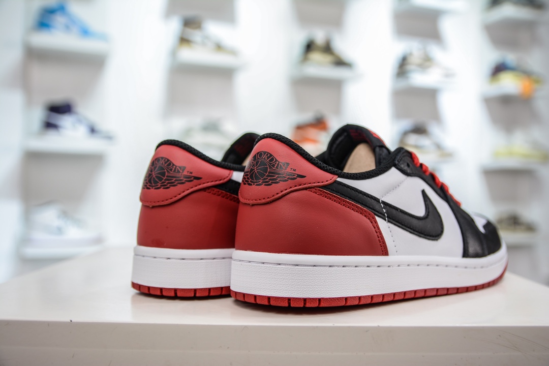 280 DT版纯原Air Jordan 1 Low 黑脚趾配色  CZ0790-106