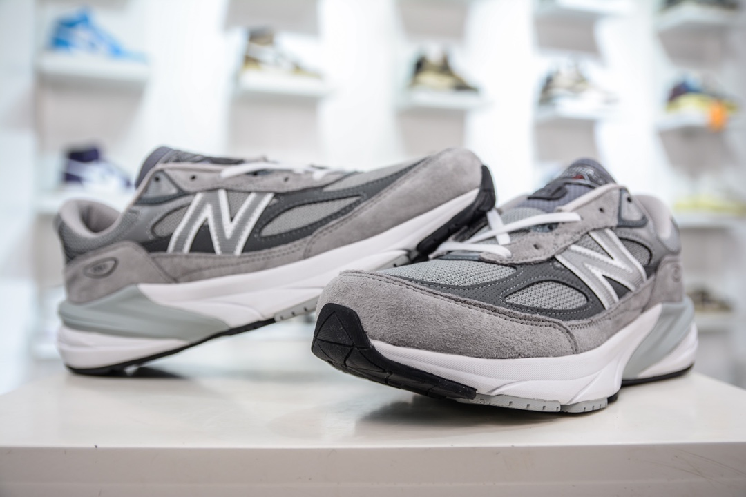 350 全码补齐总裁版纯原 New Balance M990GL6 新百伦NB990V6 灰色 第六代总统复古慢跑鞋