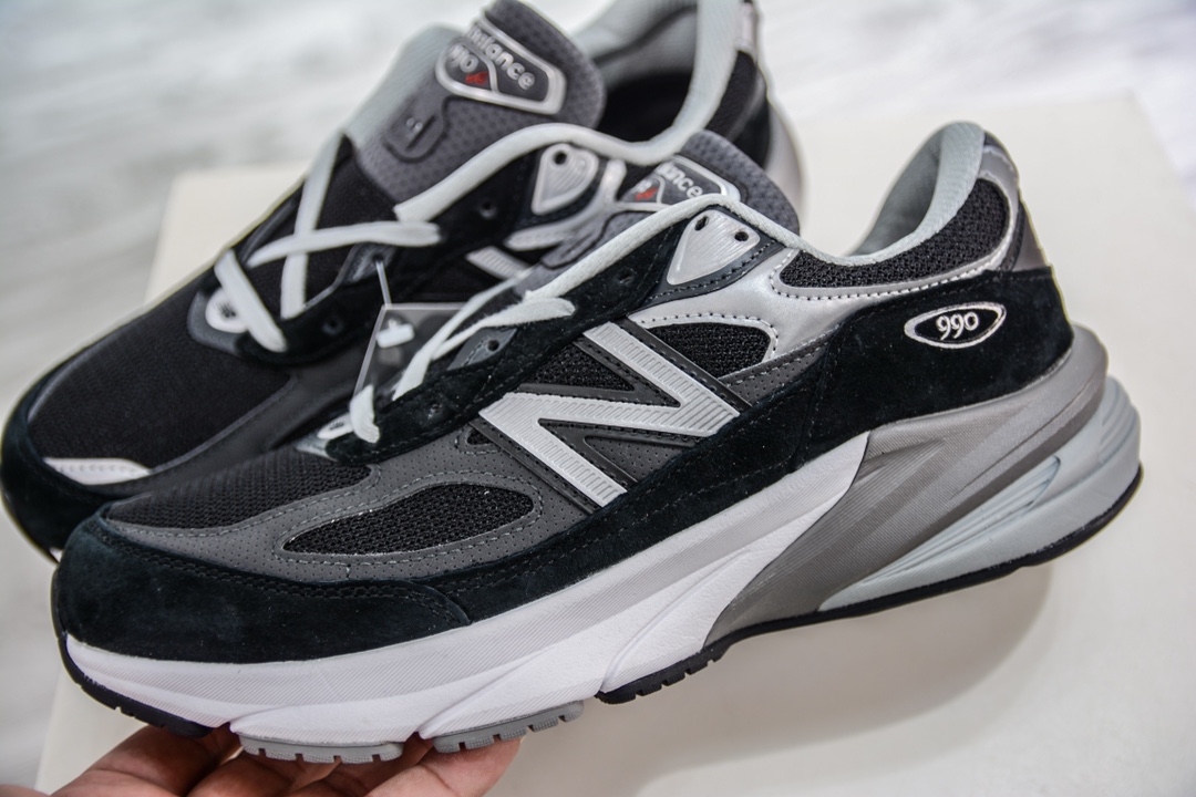 350 全码补齐总裁版纯原 New Balance M990GL6 新百伦NB990V6 黑色 第六代总统复古慢跑鞋