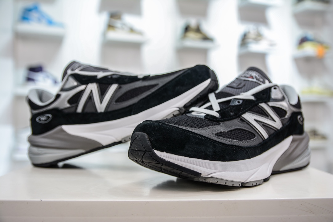 350 全码补齐总裁版纯原 New Balance M990GL6 新百伦NB990V6 黑色 第六代总统复古慢跑鞋