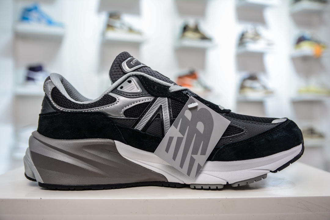 350 全码补齐总裁版纯原 New Balance M990GL6 新百伦NB990V6 黑色 第六代总统复古慢跑鞋