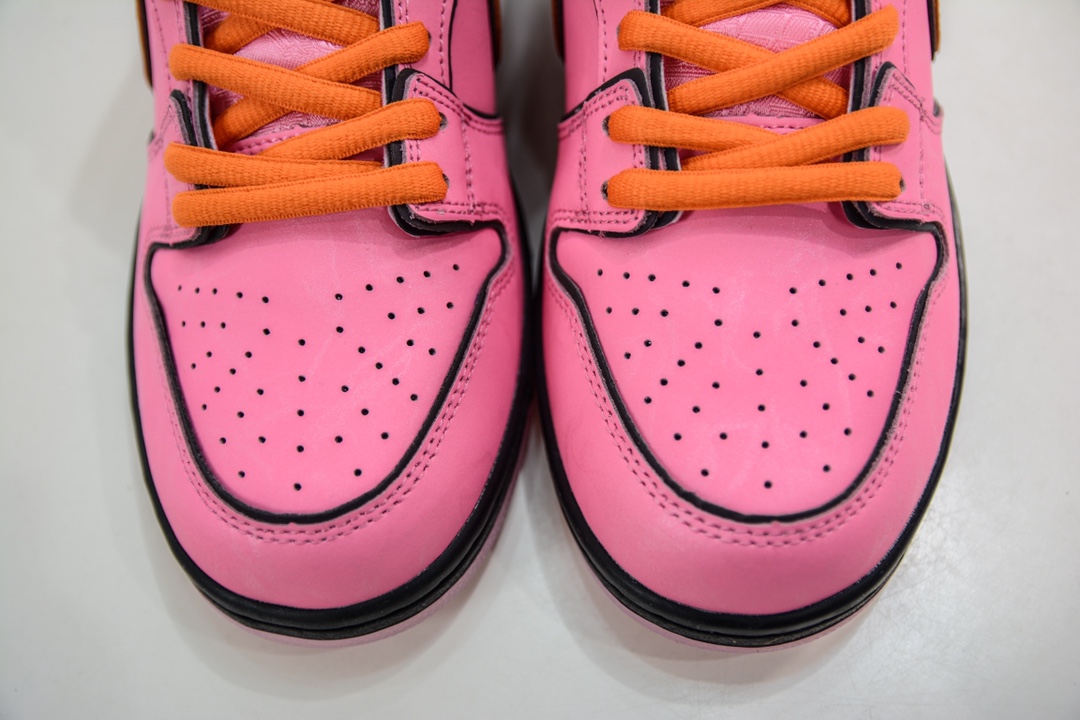 Top纯原 The Powerpuff Girls x Nike SB Dunk Low 飞天小女警联名 粉色花花 FD2631-600