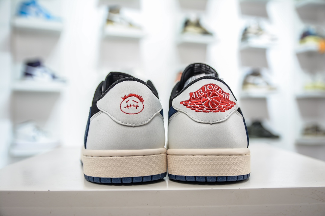 220 定制款 Fragment x Travis Scott x Air Jordan 1 Low 三方联名倒钩 DM7866-713