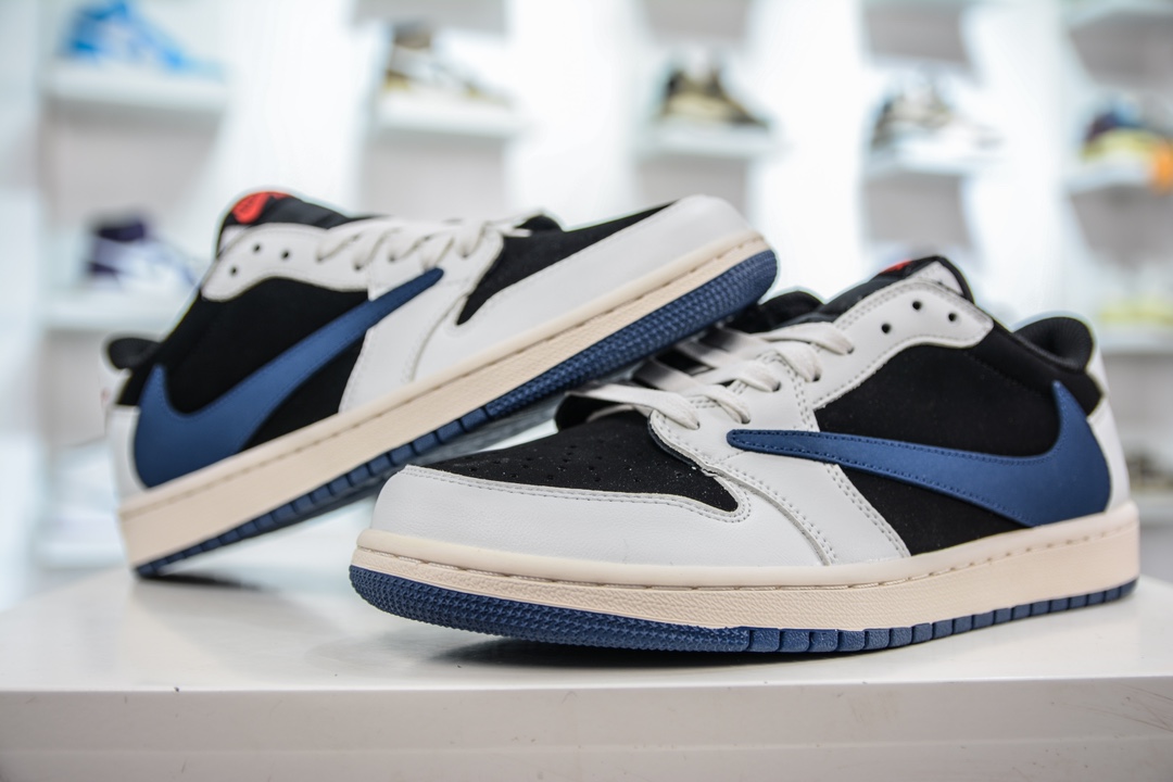 220 定制款 Fragment x Travis Scott x Air Jordan 1 Low 三方联名倒钩 DM7866-713