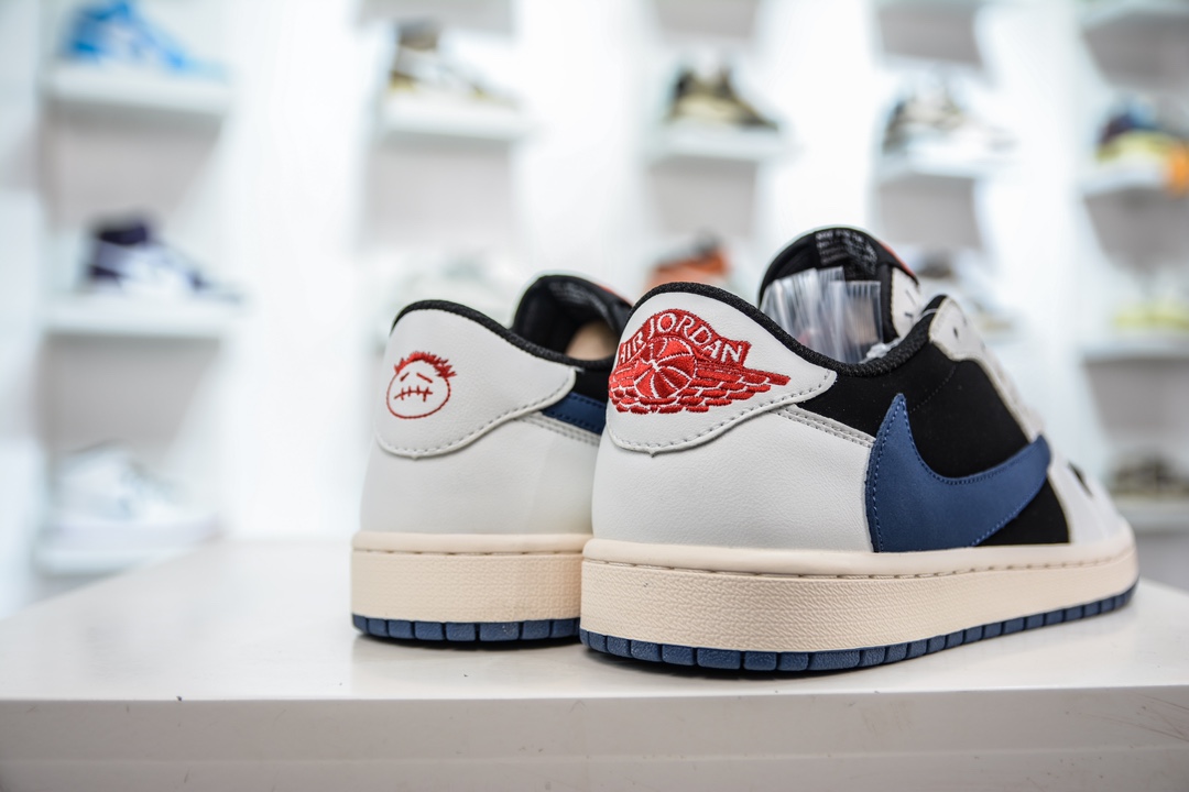 220 定制款 Fragment x Travis Scott x Air Jordan 1 Low 三方联名倒钩 DM7866-713