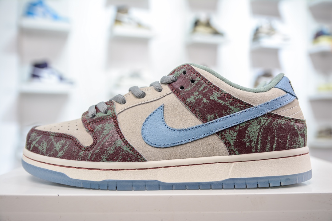 210 史诗级性价比 Crenshaw Skate Club x NIKE SB Dunk Low 联名白紫配色 FN4193-100