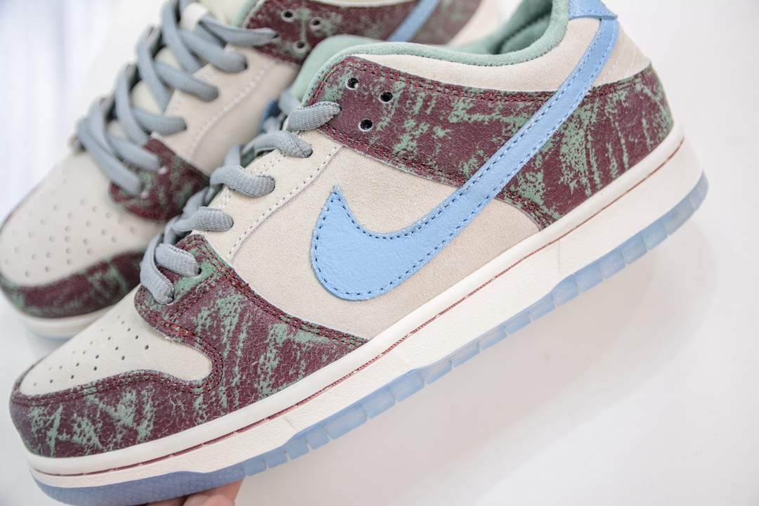 210 史诗级性价比 Crenshaw Skate Club x NIKE SB Dunk Low 联名白紫配色 FN4193-100