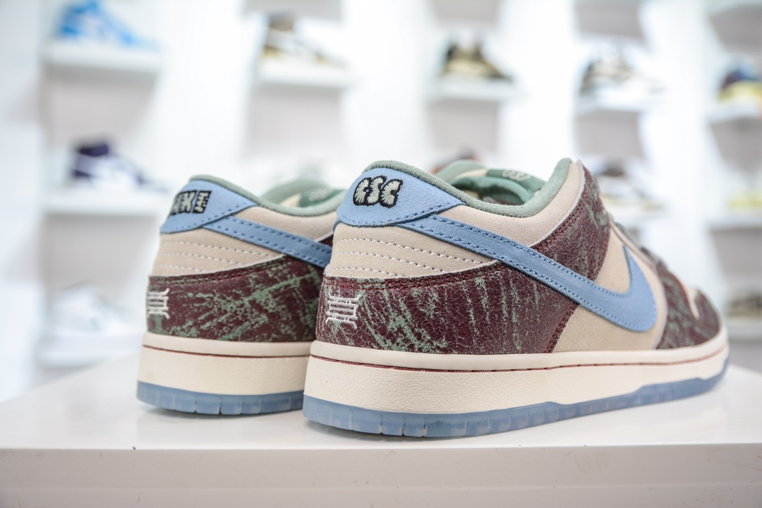 210 史诗级性价比 Crenshaw Skate Club x NIKE SB Dunk Low 联名白紫配色 FN4193-100