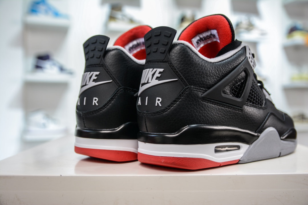 320 F版 Air Jordan 4 Retro 乔丹四代"Bred Reimagined" 复刻黑红2024  FV5029-066