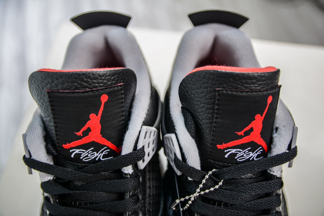 320 F版 Air Jordan 4 Retro 乔丹四代"Bred Reimagined" 复刻黑红2024  FV5029-066