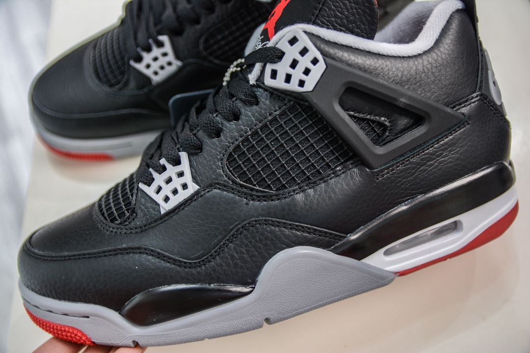 320 F版 Air Jordan 4 Retro 乔丹四代"Bred Reimagined" 复刻黑红2024  FV5029-066