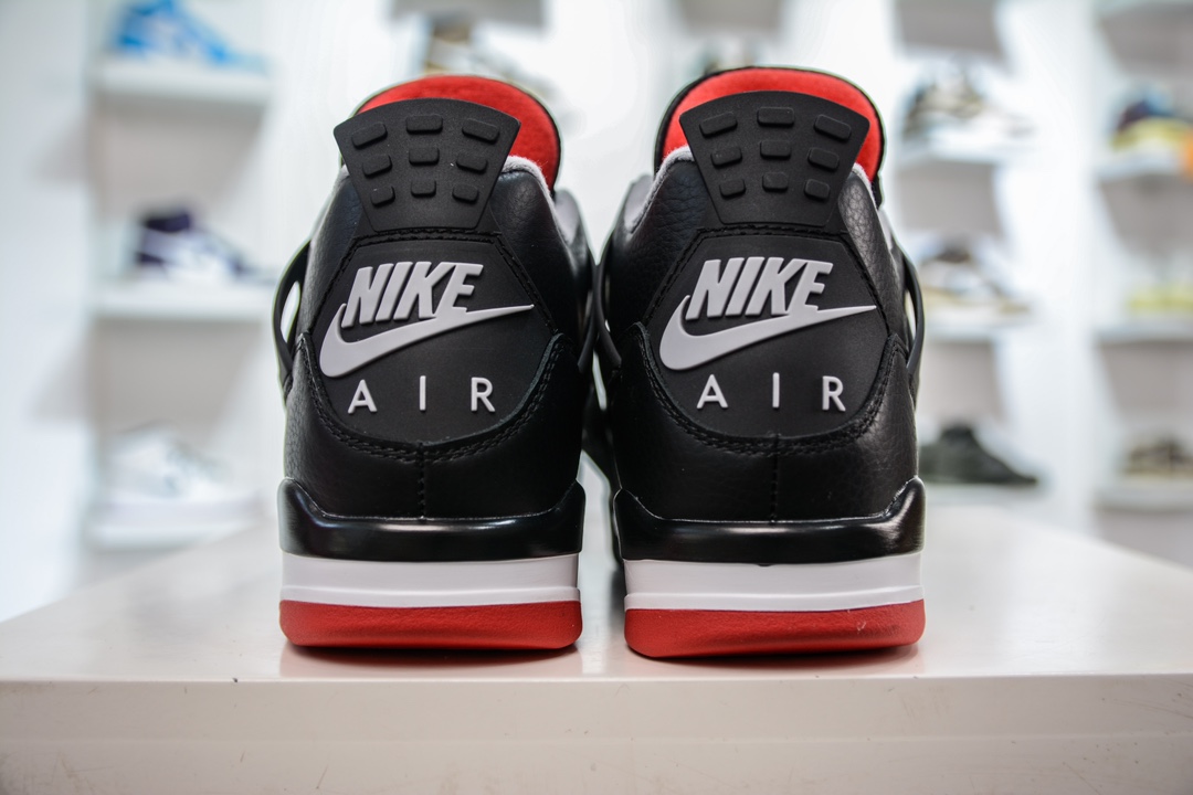 320 F版 Air Jordan 4 Retro 乔丹四代"Bred Reimagined" 复刻黑红2024  FV5029-066