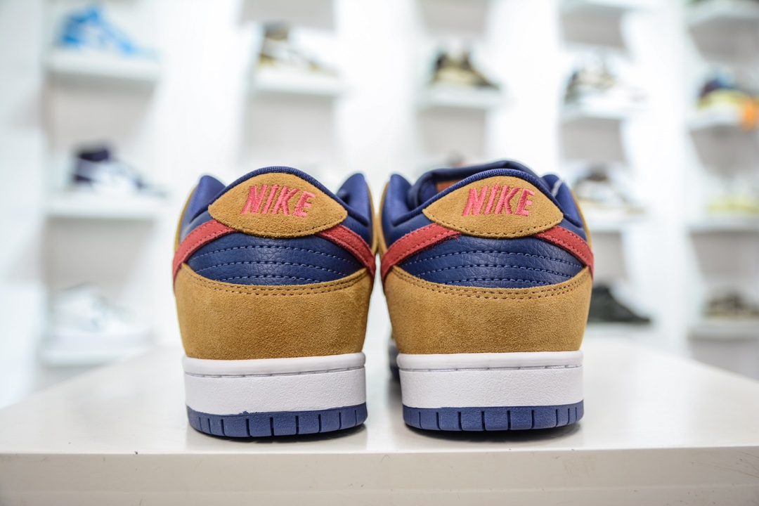 Epic value for money Nike SB Dunk Low Papa Bear Brown Red Blue Color BQ6817-700