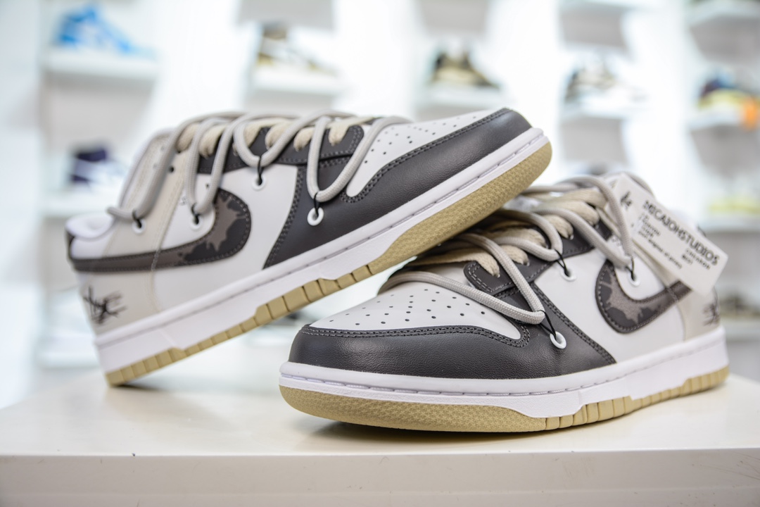 YC pure original Nike Dunk Low ink splash crack DV0833-100