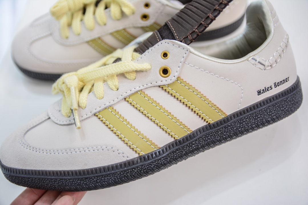 210 T版纯原 Wales Bonner x Adidas   Originals Samba Classic 桑巴舞系列绅士德训足球风百搭低帮休闲运动板鞋 ID0217