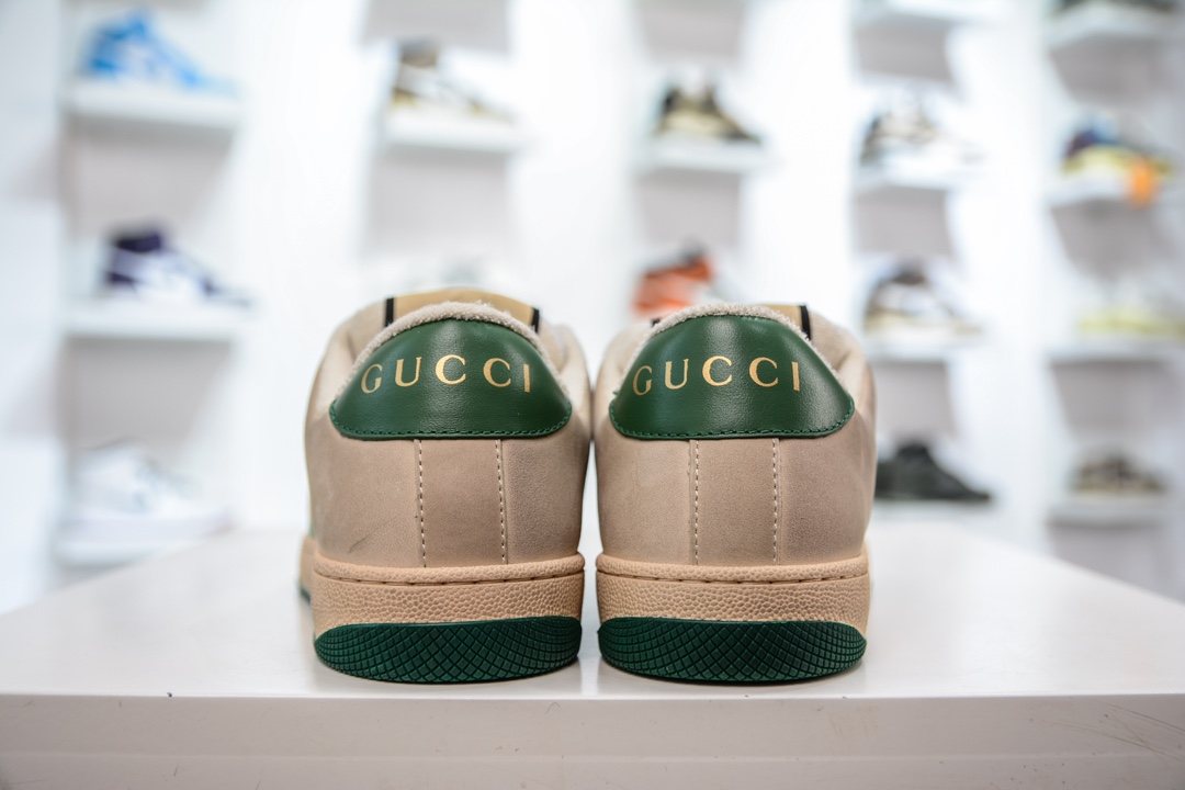 400 Gucci Distressed Screener sneaker 古驰经典型原复古