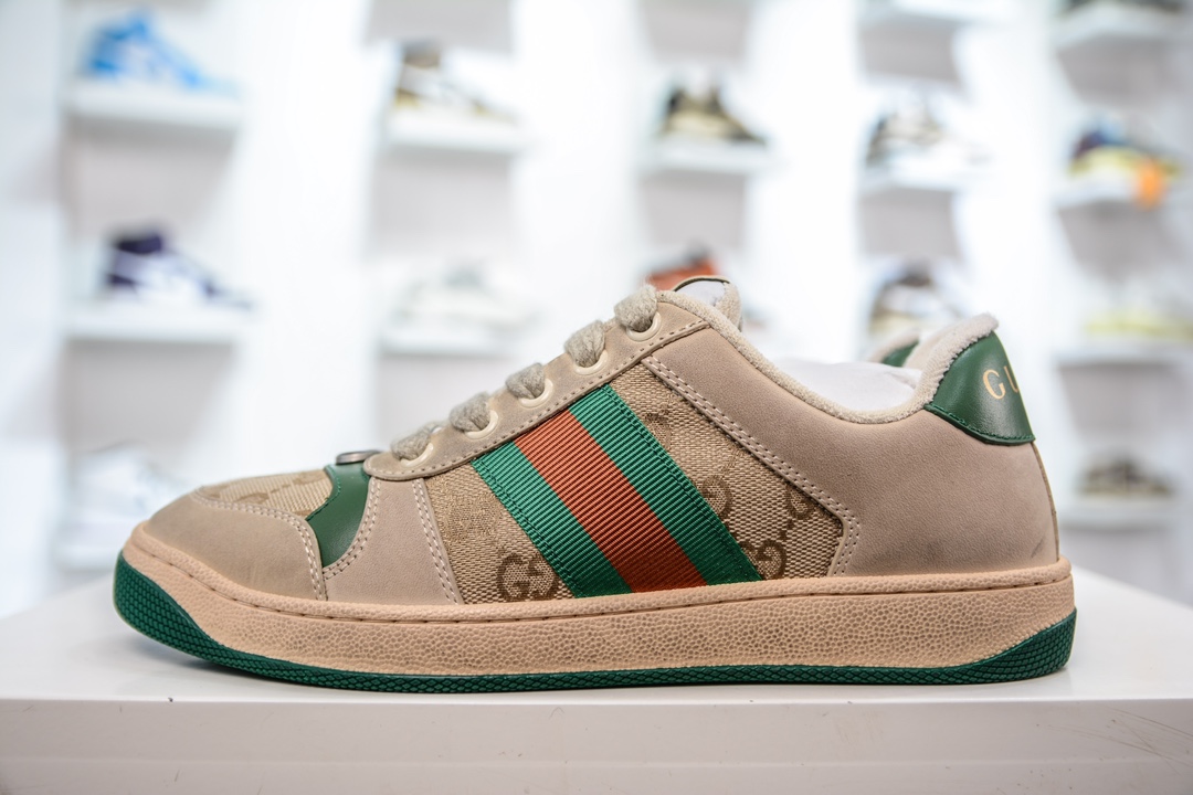 400 Gucci Distressed Screener sneaker 古驰经典型原复古