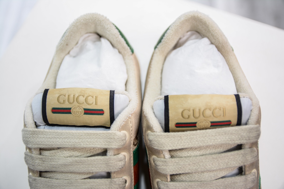 400 Gucci Distressed Screener sneaker 古驰经典型原复古