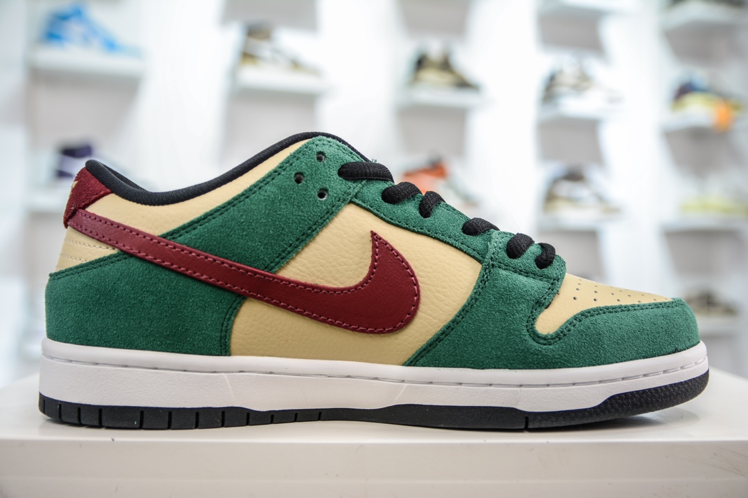 210 T版 史诗级性价比 NIKE SB Dunk Low Pro "Vegas Gold"白绿酒红 304292-700