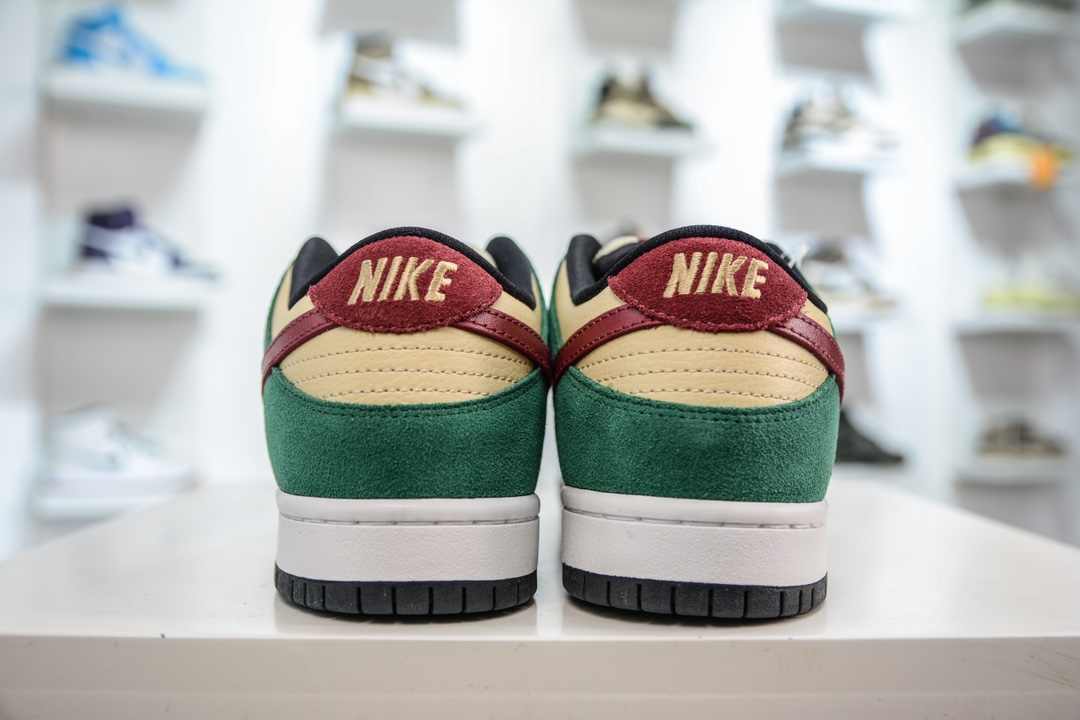 210 T版 史诗级性价比 NIKE SB Dunk Low Pro "Vegas Gold"白绿酒红 304292-700