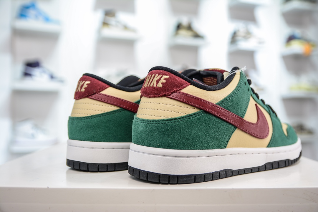 210 T版 史诗级性价比 NIKE SB Dunk Low Pro "Vegas Gold"白绿酒红 304292-700